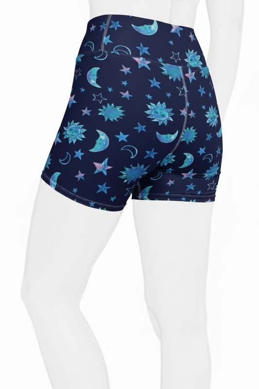 Cosmic Calm Yoga Shorts