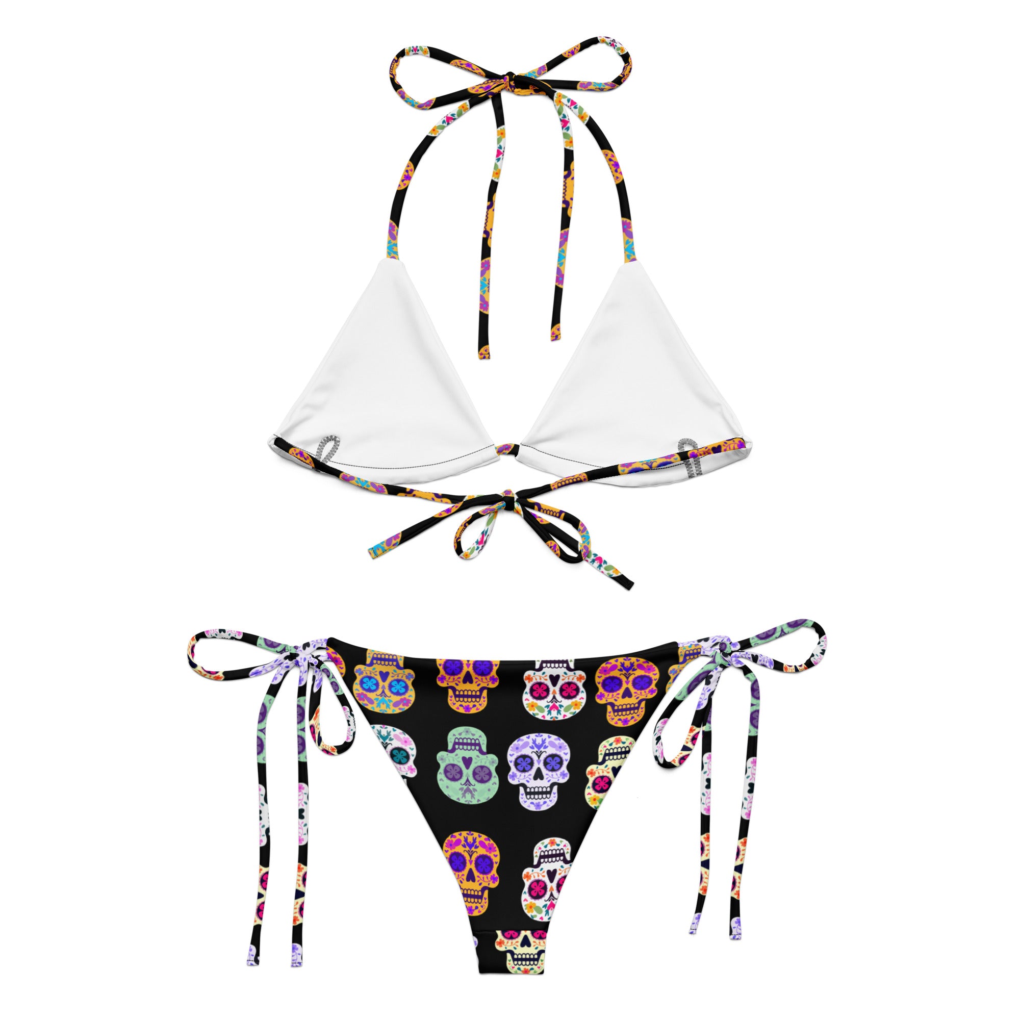 Back Skulls string bikini