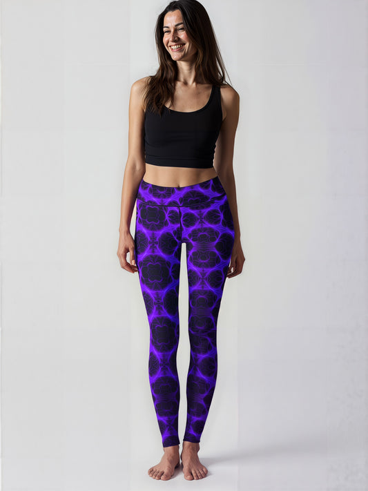 Violet Voltage Yoga Leggings