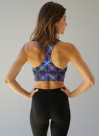 Blue Voltage Longline Sports Bra