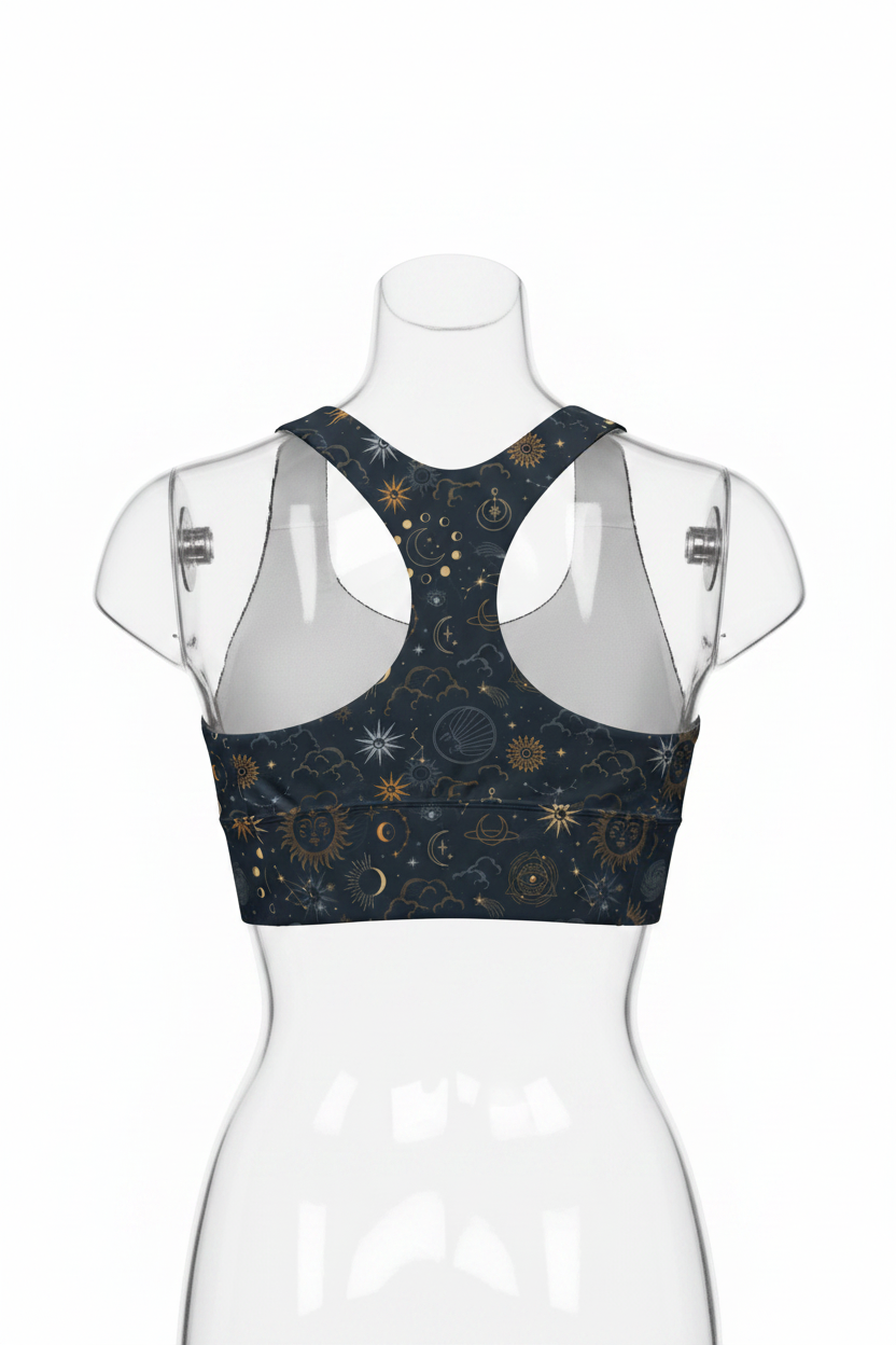 Celestial Luxe Longline Sports Bra