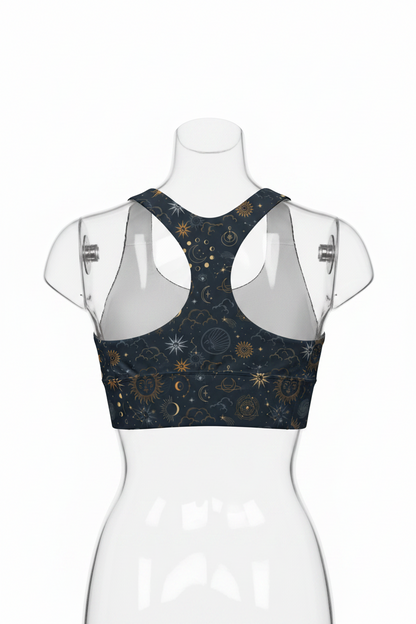 Celestial Luxe Longline Sports Bra
