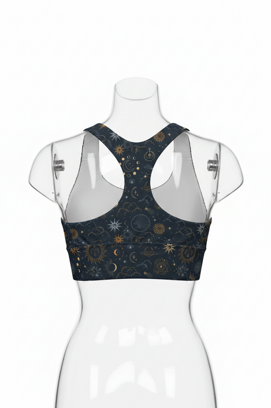 Celestial Luxe Longline Sports Bra