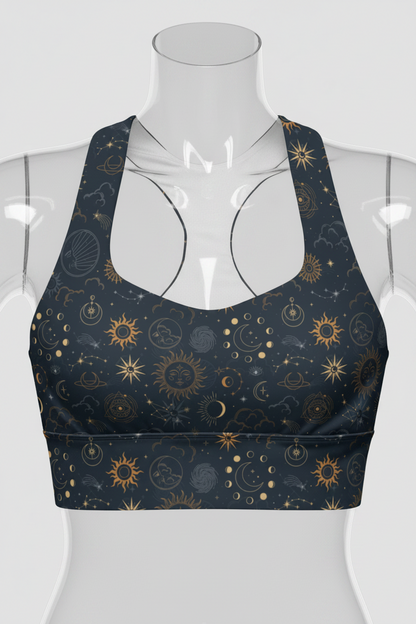 Celestial Luxe Longline Sports Bra