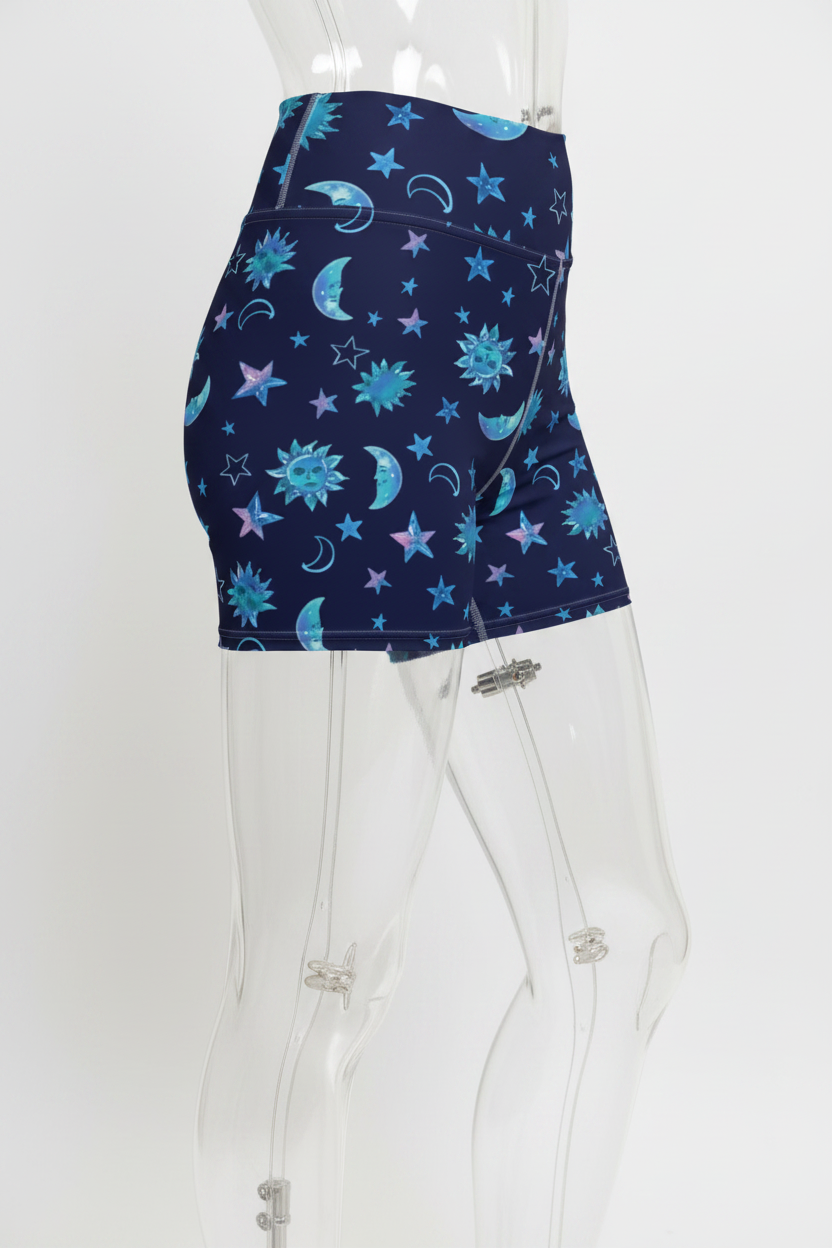 Cosmic Calm Yoga Shorts