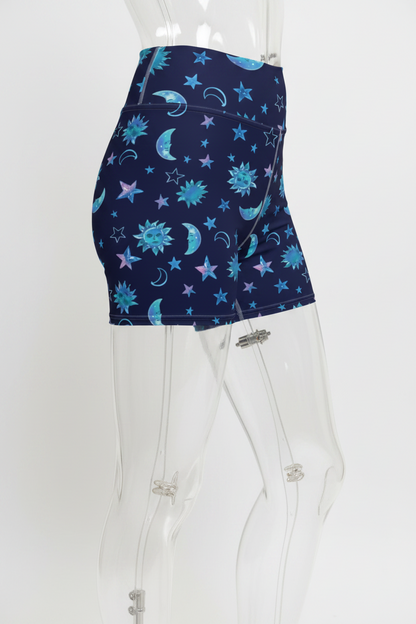 Cosmic Calm Yoga Shorts