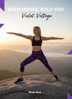 Violet Voltage Yoga Capri Leggings