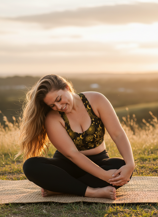 Midnight Halo Longline Sports Bra