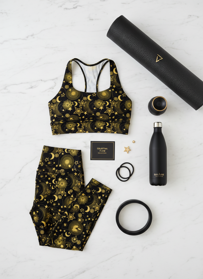 Midnight Halo Longline Sports Bra