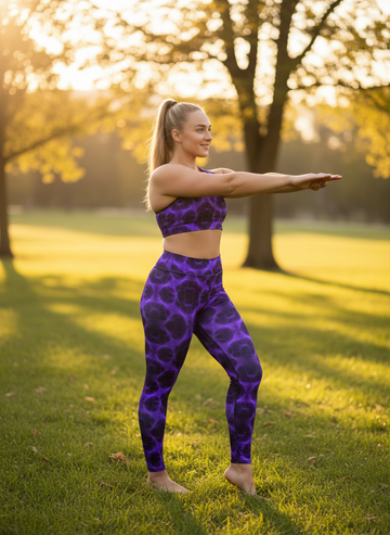 Violet Voltage Yoga Leggings
